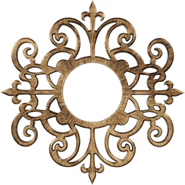 Dijon Architectural Grade PVC Pierced Ceiling Medallion, Antiqued Bronze, 18